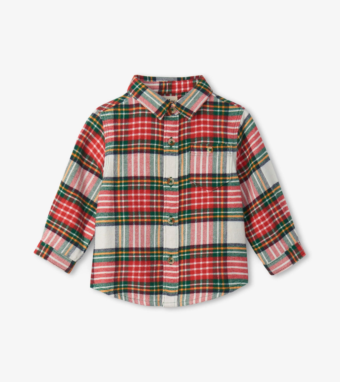 Festive Plaid Button Down