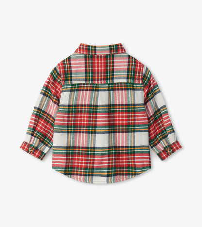 Festive Plaid Button Down