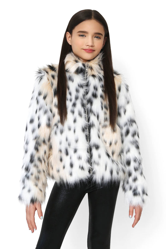 Leopard Faux Fur Jacket