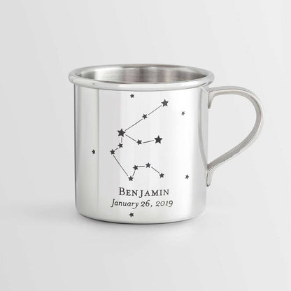 Personalized Pewter Constellation Baby Cup