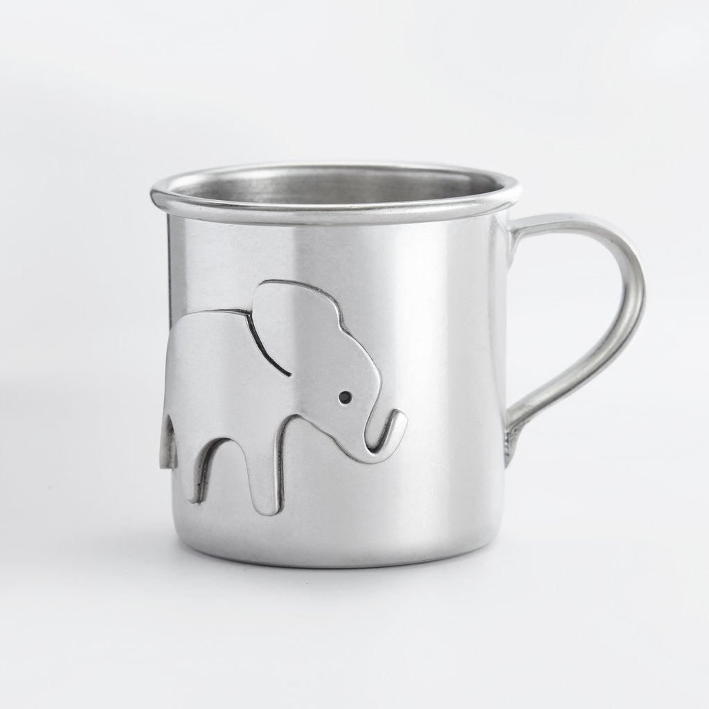 Elephant Baby Pewter Cup