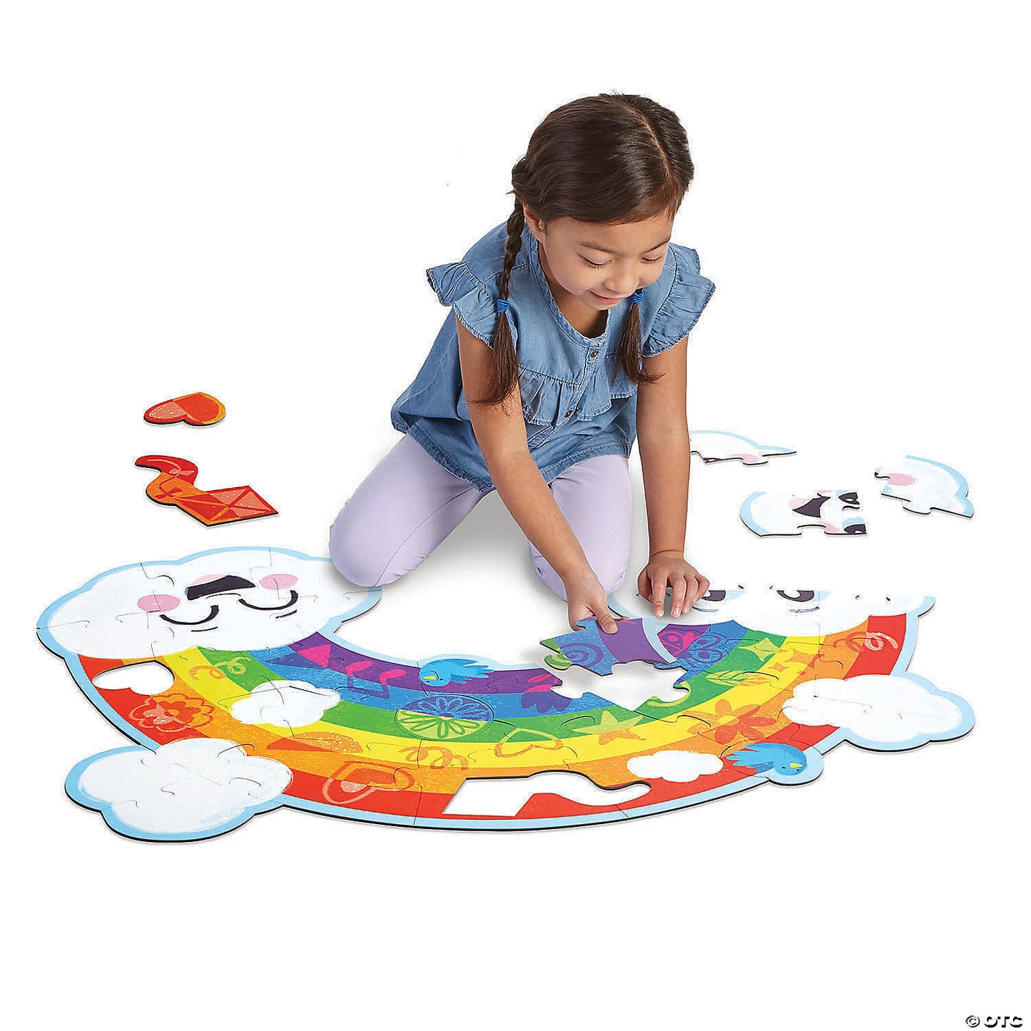 Rainbow Shimmer Floor Puzzle