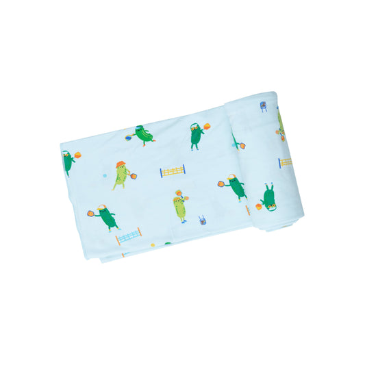 Pickleball Bamboo Swaddle Blanket